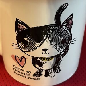 You're my favorite purrrrrson!!! - cat mug by Love Your Mug 16 FL OZ